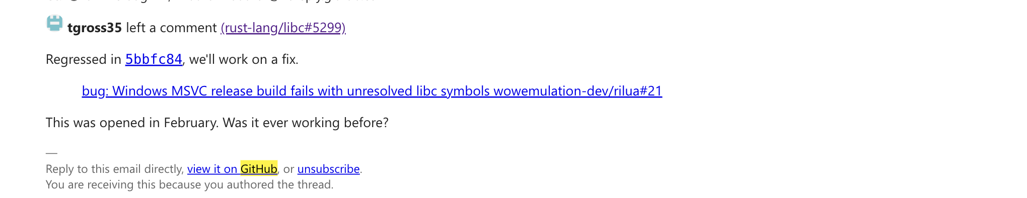 Github Alert